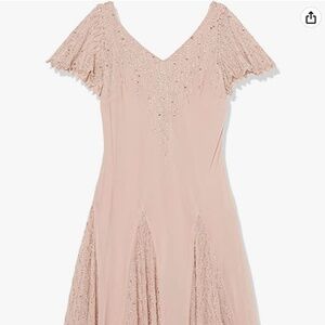 J Kara Women's Petite Short Beaded Dress, BLUSH/MULTI  3023BLP SIZE 8P NWT